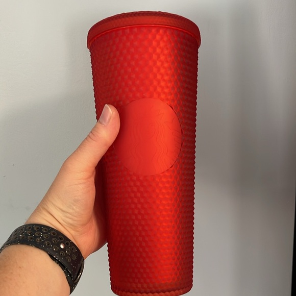 Starbucks Studded Bling Red Cold Cup Tumbler Venti 24oz - Picture 8 of 8